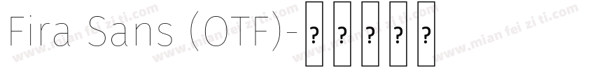 Fira Sans (OTF)字体转换